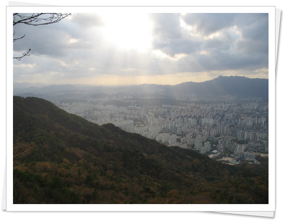 불암산 정산에서 바라본 중계동 일대 